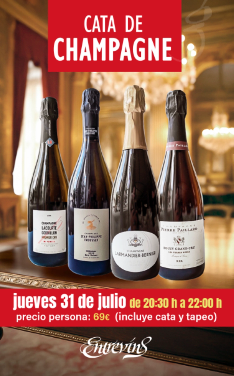 Cata de Champagne. Jueves 31 de julio