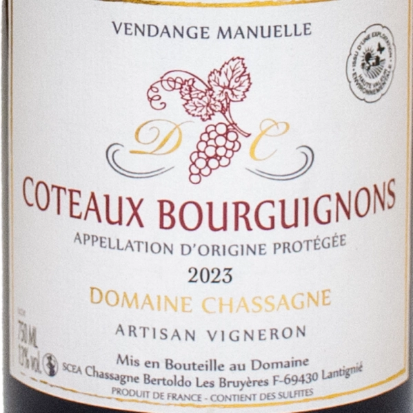 Coteaux Bourguignons 2023 de Chassagne