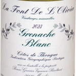 La Font de l’Olivier grenache blanc 2023